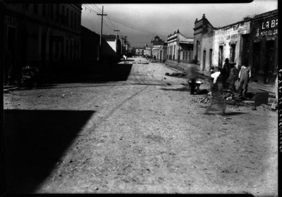Obras de pavimentación en la "7a y 8a calle de Corregidora"