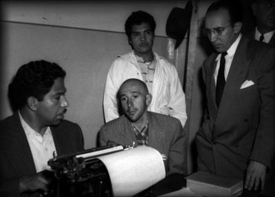 Leonard Sobera de la Flor rindiendo su declaración en el Ministerio Público