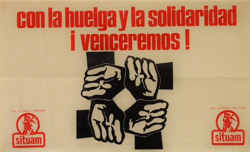 Con la huelga y la solidaridad ¡Venceremos! (Tres ejemplares)
