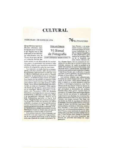 VI Bienal de Fotografía/ II