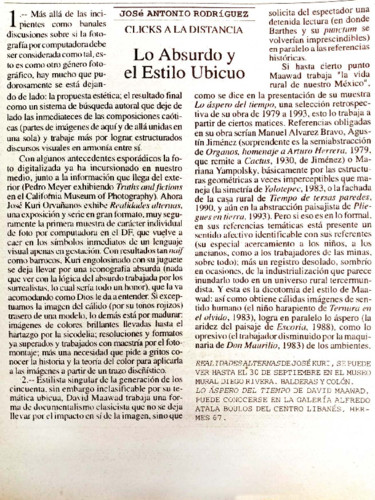 Lo Absurdo y el Estilo Ubicuo