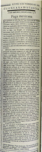 Fuga mexicana/ y II