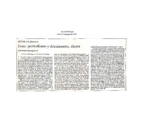 Foto: periodismo y documento, ahora/ II