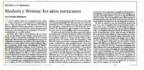 Modotti y Weston: los años mexicanos