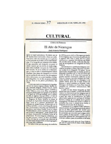 El Año de Nicaragua