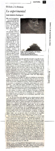 Lo experimental