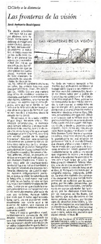 Las fronteras de la visión