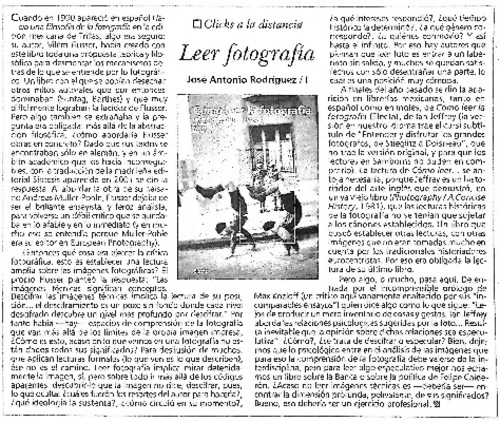 Leer fotografía/ I