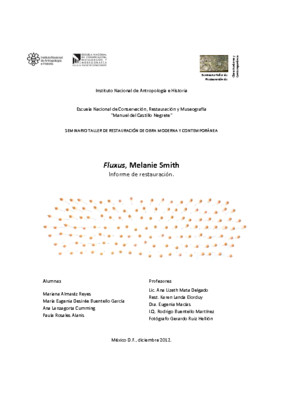 Fluxus, Melanie Smith: Informe de restauración