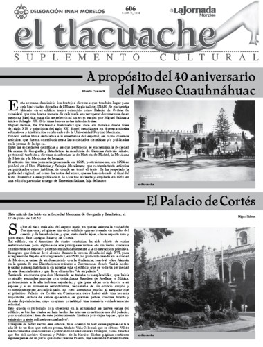El Tlacuache Núm. 606 (2014)