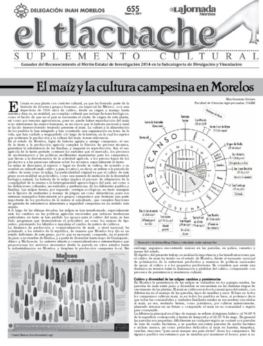 El Tlacuache Núm. 655 (2015)
