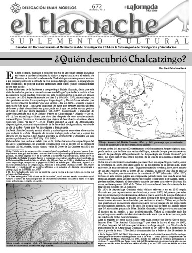 El Tlacuache Núm. 672 (2015)