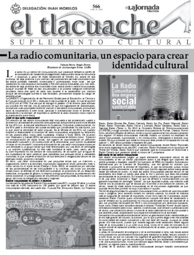 El Tlacuache Núm. 566 (2013)