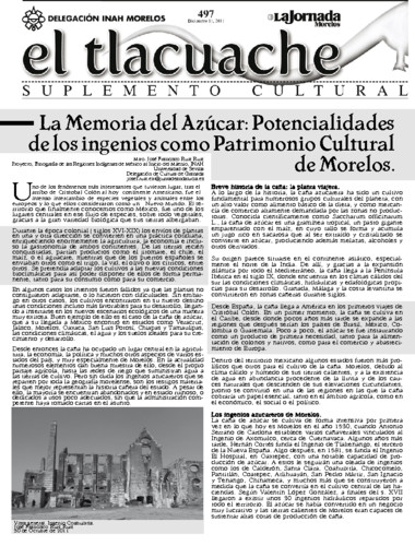 El Tlacuache Núm. 497 (2011)