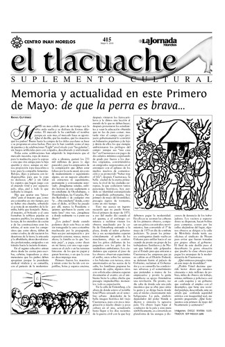 El Tlacuache Núm. 415 (2010)
