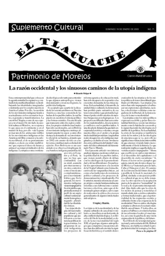 El Tlacuache Núm. 71 (2003)