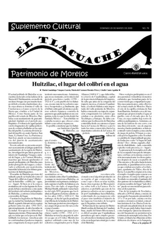 El Tlacuache Núm. 78 (2003)
