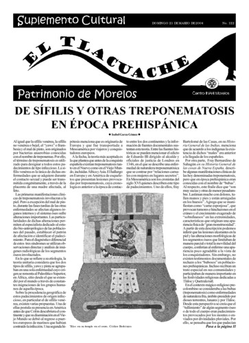 El Tlacuache Núm. 122 (2004)