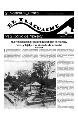 El Tlacuache Núm. 289 (2007)