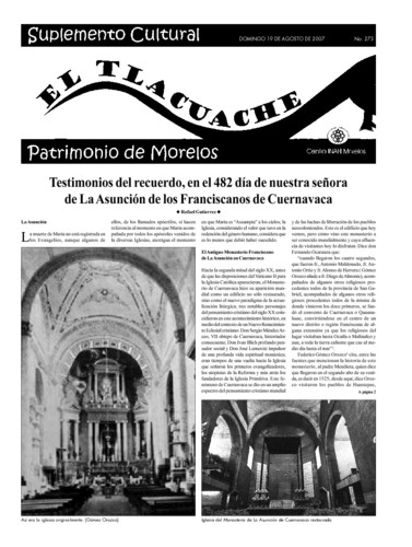 El Tlacuache Núm. 273 (2007)