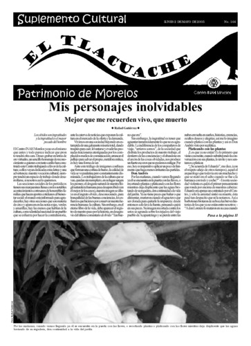 El Tlacuache Núm. 166 (2005)