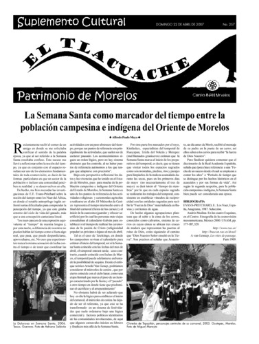 El Tlacuache Núm. 257 (2007)