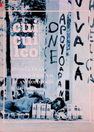 Cuicuilco Revista de la Escuela Nacional de Antropología e Historia. Primera época Vol. 3 Núm. 10 (1983)