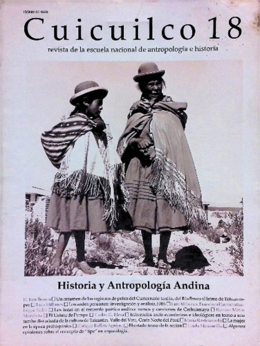 Cuicuilco Revista de la Escuela Nacional de Antropología e Historia. Segunda época Vol. 6 Núm. 18 (1987)