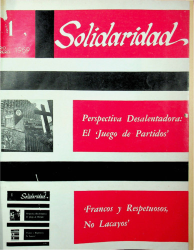 Solidaridad. Órgano del Sindicato de Trabajadores Electricistas de la República Mexicana Núm. 1 Tercera época (1969) enero-febrero