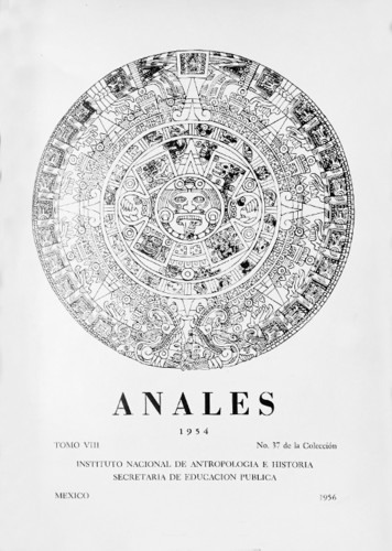 Anales del Instituto Nacional de Antropología e Historia. Num. 37 Tomo VIII (1954) Sexta Época (1939-1966)