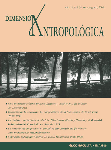 Dimensión Antropológica Vol. 31 (2004)