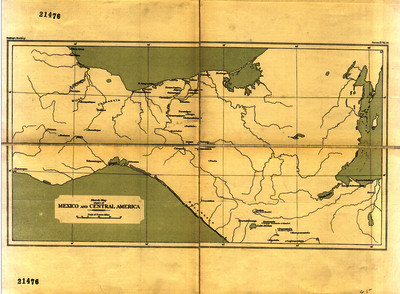 Sketch Map of Upart of Mexico and Central America