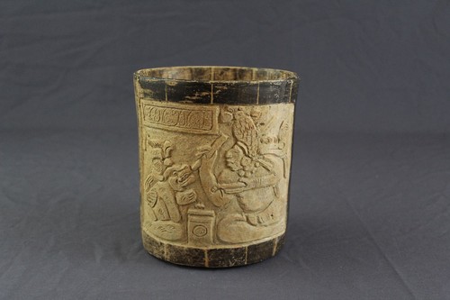 Vaso con dos escenas