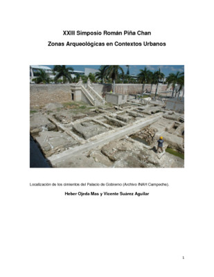 Investigaciones de salvamento, una experiencia en el sureste mexicano: Campeche