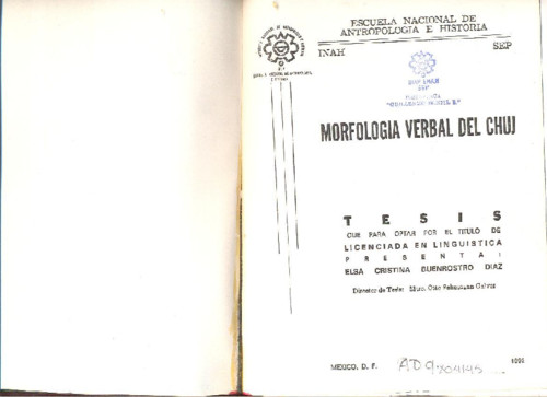 Morfología verbal del chuj