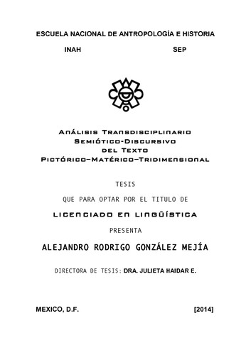 Análisis transdisciplinario semiótico-discursivo del texto pictórico-matemático-tridimensional