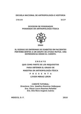 El riesgo de enfermar de diabetes en pacientes pertenecientes a un grupo de ayuda mutua : una experiencia desde el cuerpo