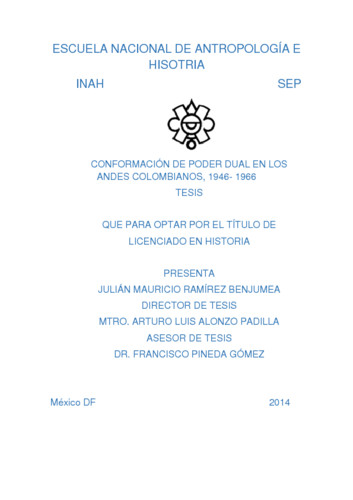 Conformación de poder dual en los andes colombianos, 1946-1966