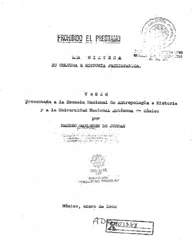 La mixteca: su cultura e historia prehispánicas