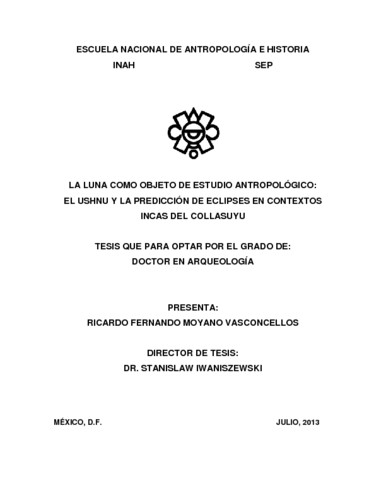La luna como objeto de estudio antropológico
