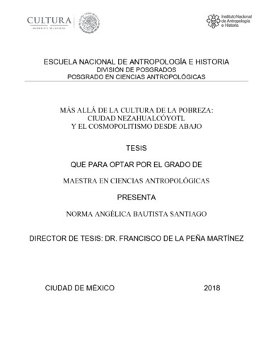 Más allá de la cultura de la pobreza: Ciudad Nezahualcóyotl y el cosmopolitismo desde abajo