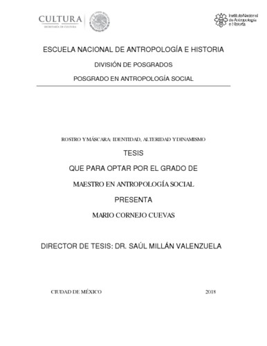 Rostro y máscara
