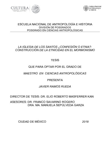 La iglesia de los santos ¿Confesión o etnia?