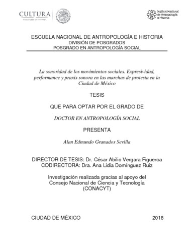 La sonoridad de los movimientos sociales