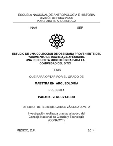 Estudio de una colección de obsidiana proveniente del yacimiento de Ucareo-Zinapécuaro