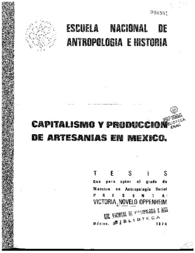 Capitalismo y producción de artesanías en México