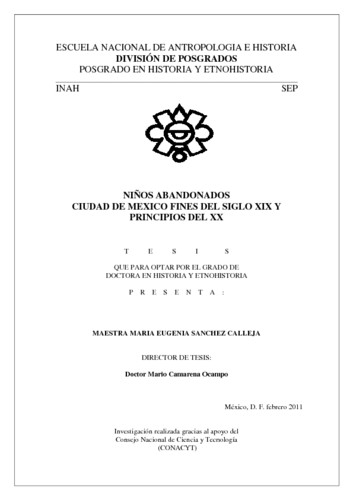 Niños abandonados. Ciudad de México fines del siglo XIX y principios del XX