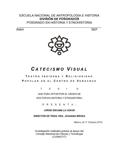 Catecismo visual. Teatro indígena y religiosidad popular en el centro de Veracruz