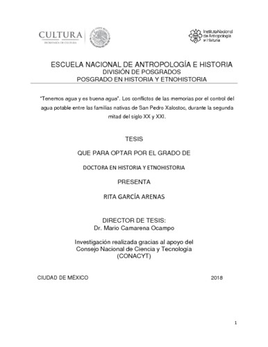 Tenemos agua y es buena agua