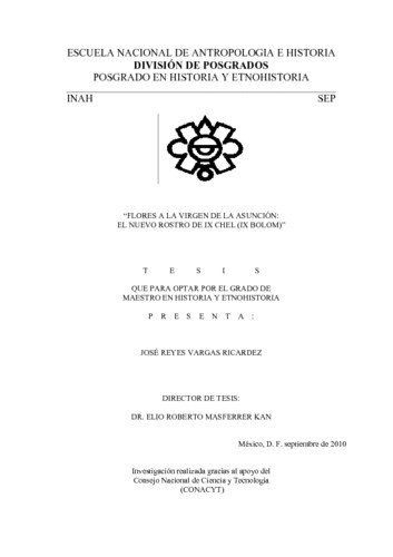 Flores a la Virgen de la Asunción: el nuevo rostro de Ix chel (Ix Bolom)